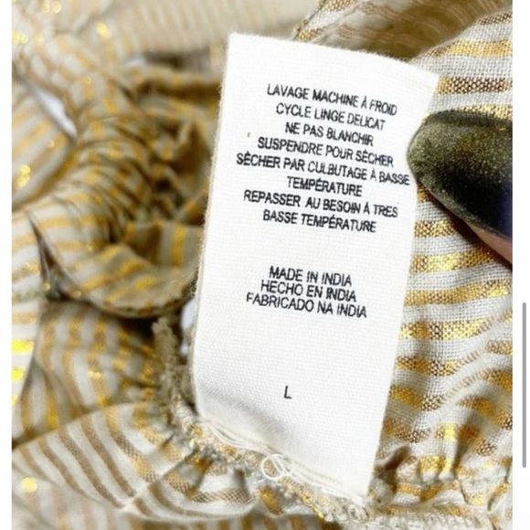 Jen's Pirate Booty Twentynine Palms One Shoulder Cutout Stripe Top Size Large - Picture 6 of 8